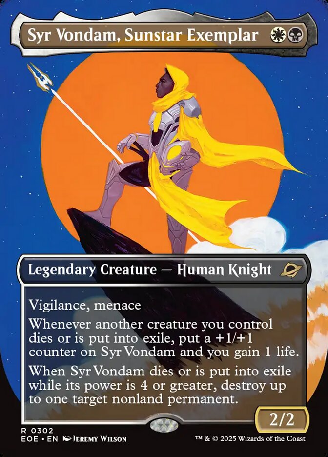 Syr Vondam, Sunstar Exemplar eoe 302