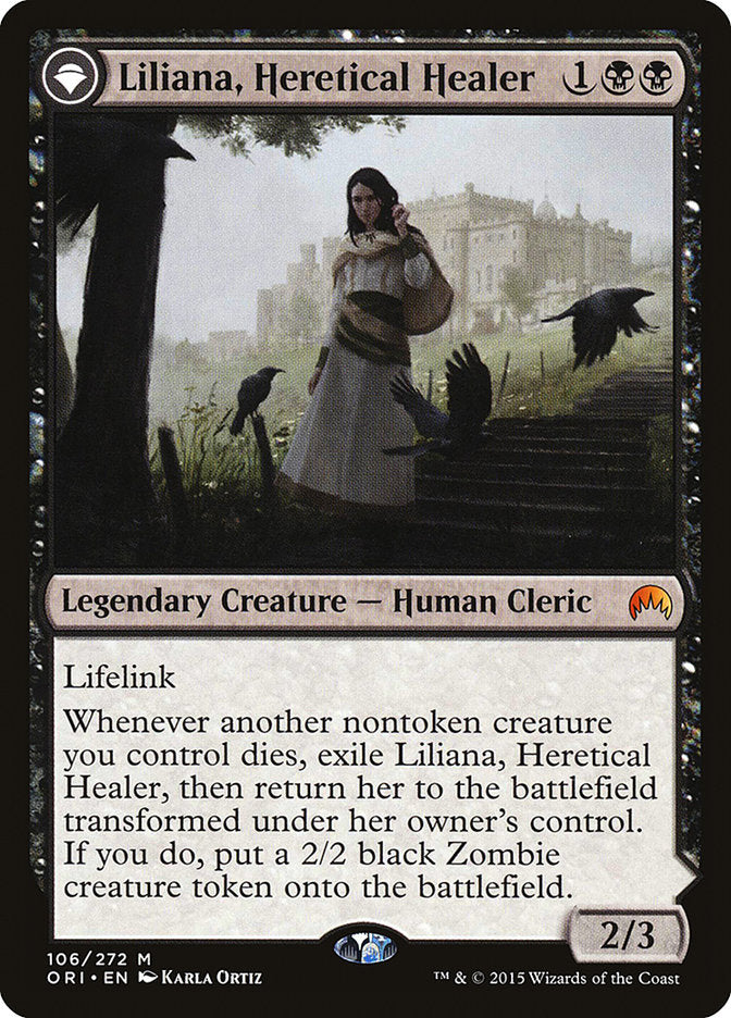 Liliana, Heretical Healer // Liliana, Defiant Necromancer ori 106