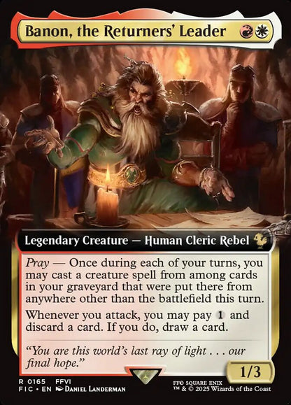 Banon, the Returners' Leader fic 165