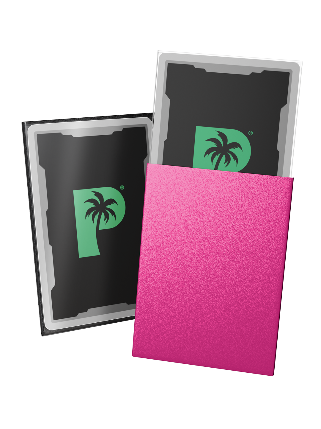 Palms Off - Blackout Deck Sleeves - Standard Size - Pink