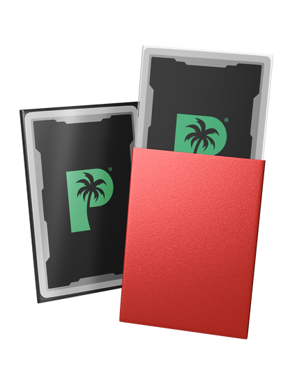 Palms Off - Blackout Deck Sleeves - Standard Size - Red