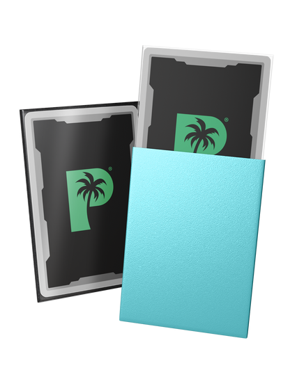 Palms Off - Blackout Deck Sleeves - Standard Size - Turquoise