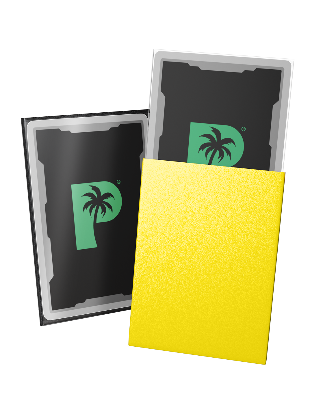Palms Off - Blackout Deck Sleeves - Standard Size - Yellow