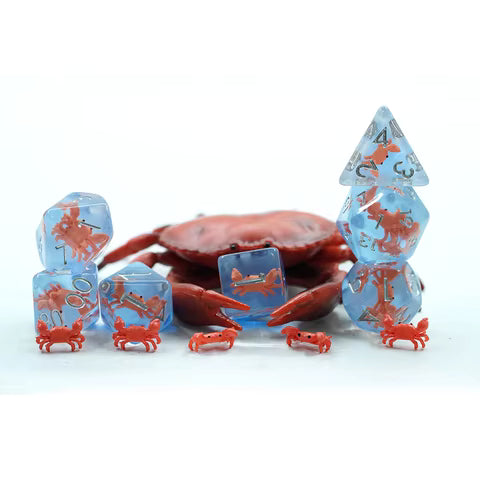 Red Crab Resin Dice Set