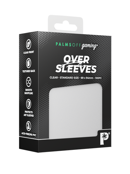 Palms Off - Premium Over Sleeves - Standard Size - Clear
