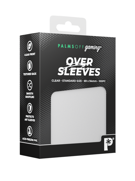 Palms Off - Premium Over Sleeves - Standard Size - Clear