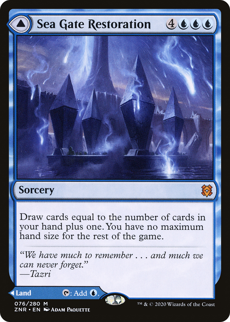 Magic Red Gate Sea Gate Restoration // Sea Gate, Reborn – Moon MTG