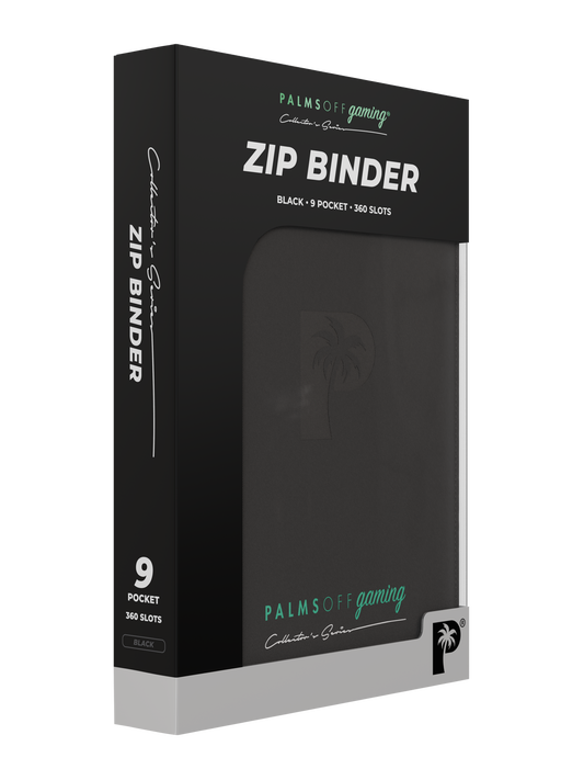 Palms Off - Collector's Series 9 Pocket Zip Binder - Black