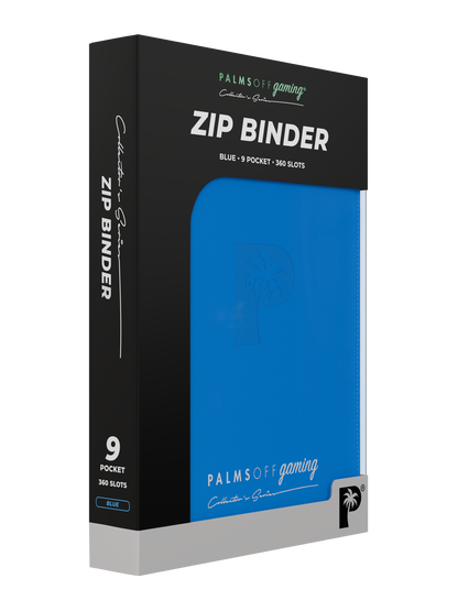 Palms Off - Collector's Series 9 Pocket Zip Binder - Blue
