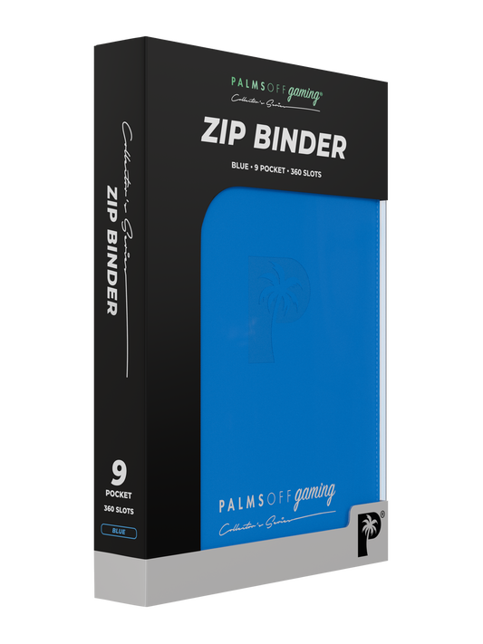 Palms Off - Collector's Series 9 Pocket Zip Binder - Blue