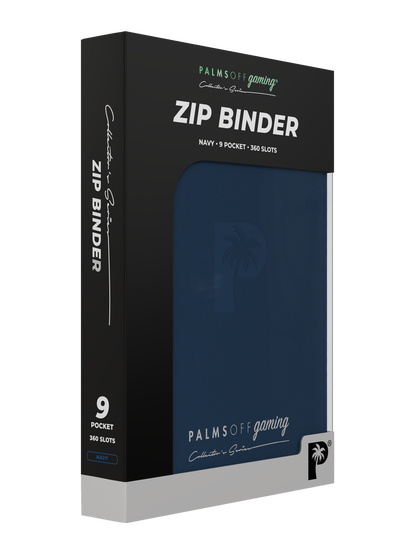 Palms Off - Collector's Series 9 Pocket Zip Binder - Navy