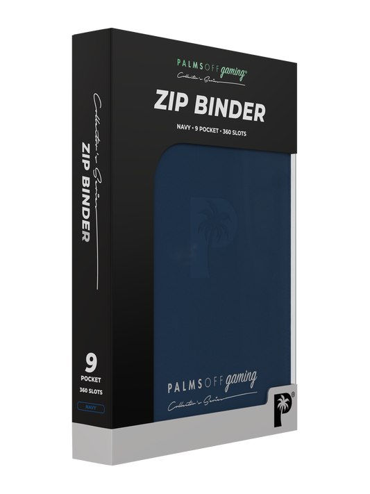 Palms Off - Collector's Series 9 Pocket Zip Binder - Navy