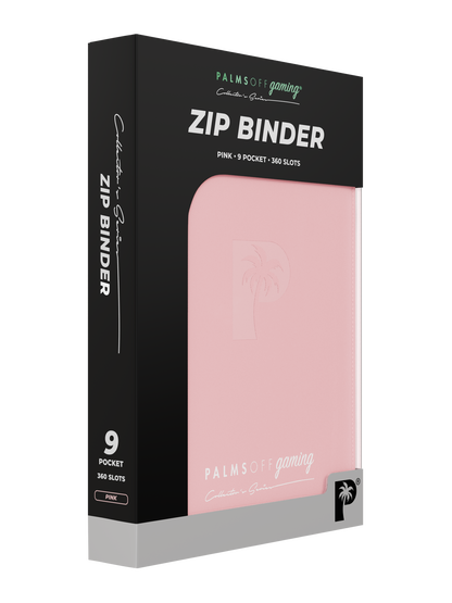 Palms Off - Collector's Series 9 Pocket Zip Binder - Pink