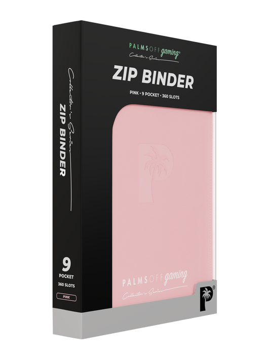 Palms Off - Collector's Series 9 Pocket Zip Binder - Pink