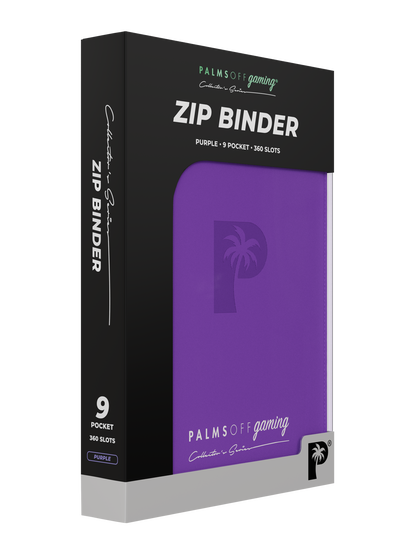 Palms Off - Collector's Series 9 Pocket Zip Binder - Purple