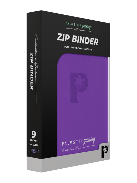 Palms Off - Collector's Series 9 Pocket Zip Binder - Purple