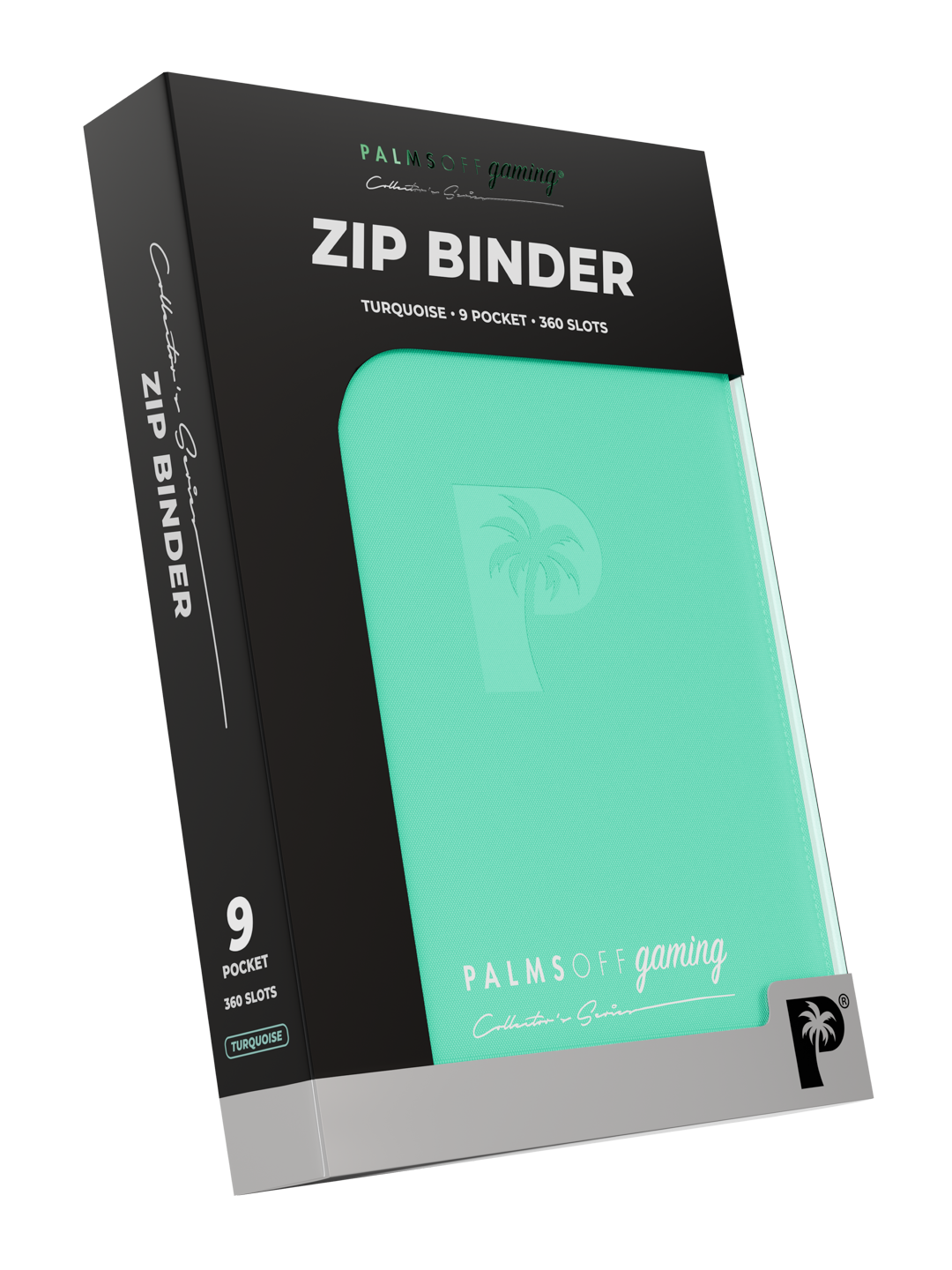 Palms Off - Collector's Series 9 Pocket Zip Binder - Turqoise