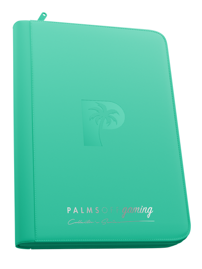 Palms Off - Collector's Series 9 Pocket Zip Binder - Turqoise