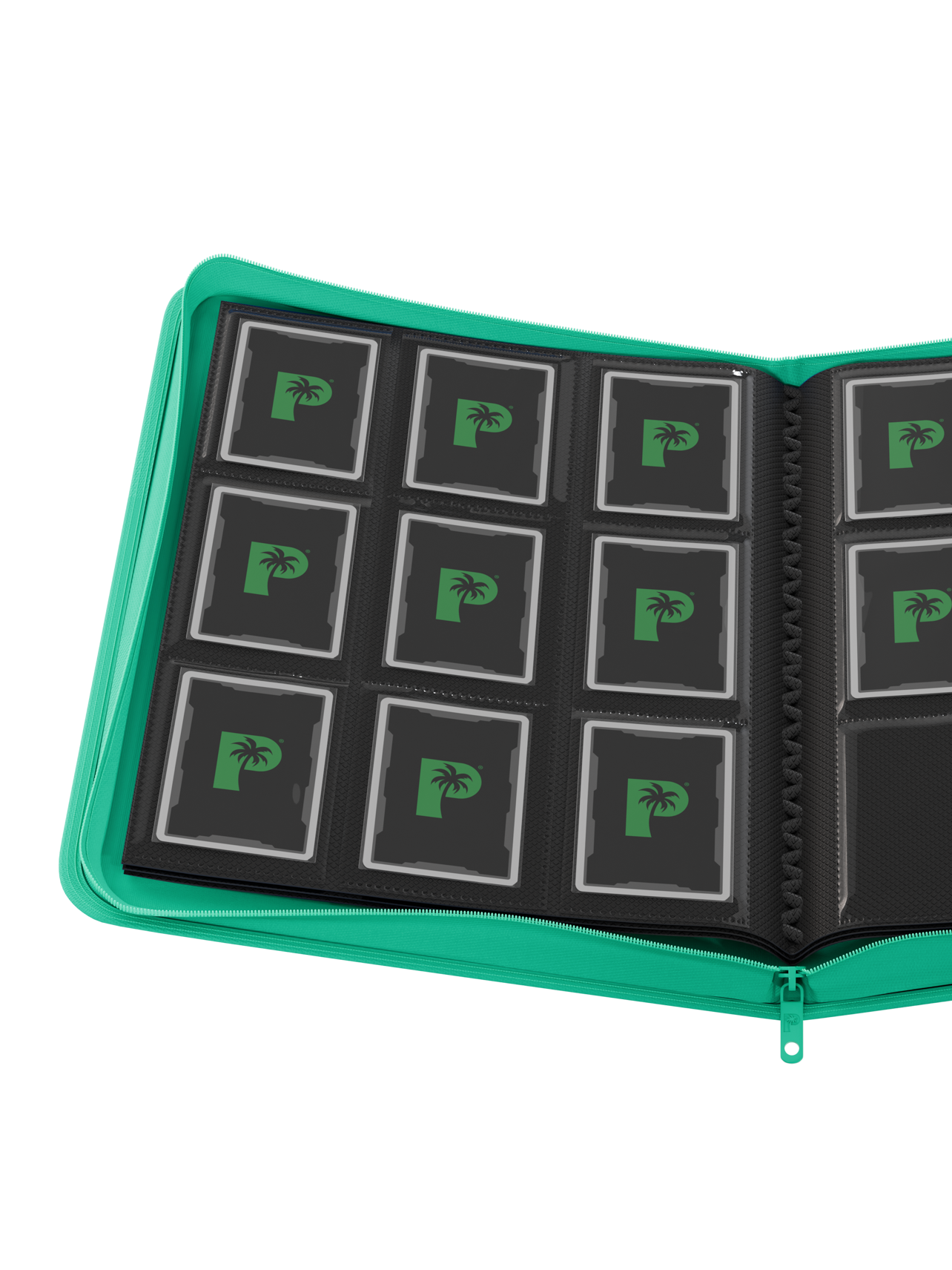 Palms Off - Collector's Series 9 Pocket Zip Binder - Turqoise
