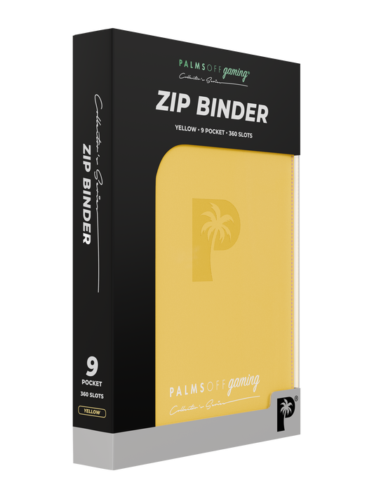 Palms Off - Collector's Series 9 Pocket Zip Binder - Yellow