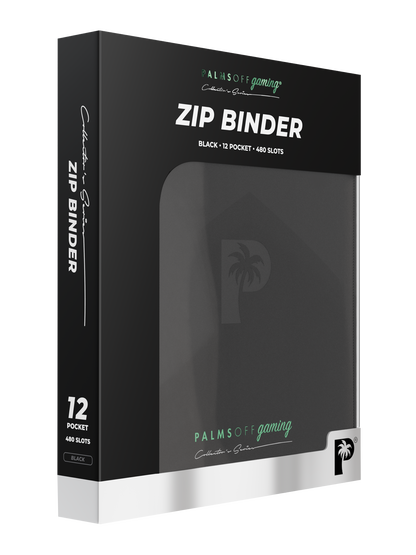 Palms Off - Collector's Series 12 Pocket Zip Binder - Black