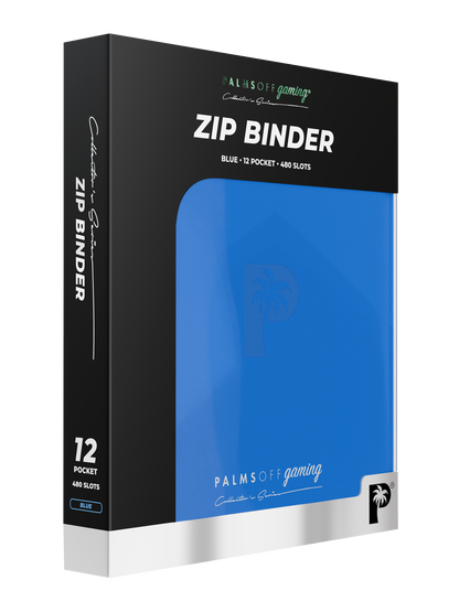 Palms Off - Collector's Series 12 Pocket Zip Binder - Blue
