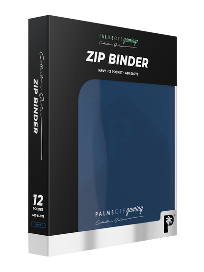 Palms Off - Collector's Series 12 Pocket Zip Binder - Navy
