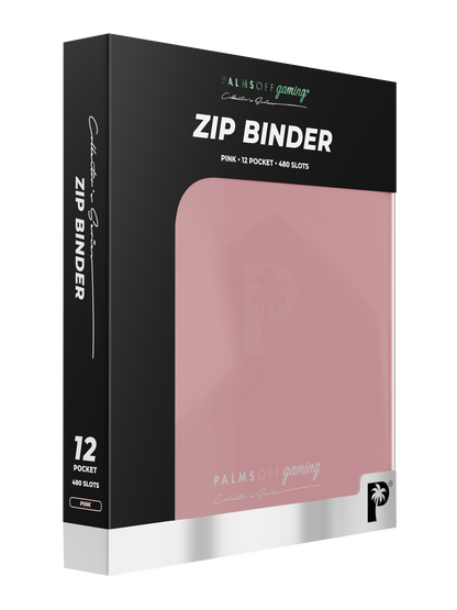 Palms Off - Collector's Series 12 Pocket Zip Binder - Pink