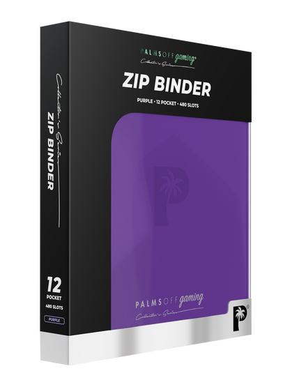 Palms Off - Collector's Series 12 Pocket Zip Binder - Purple