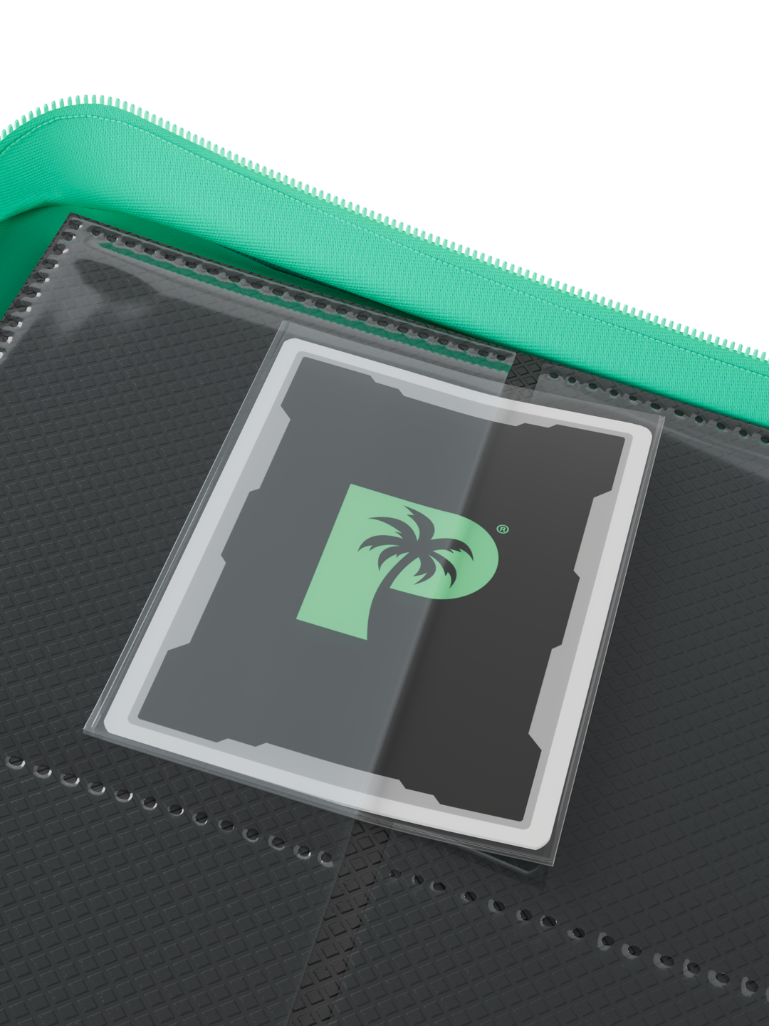 Palms Off - Collector's Series 12 Pocket Zip Binder - Turquoise