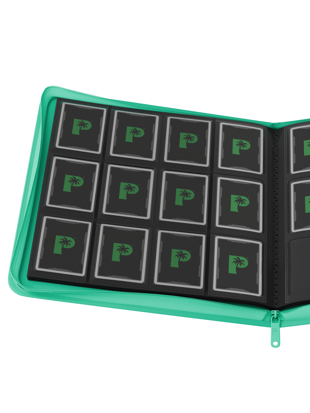 Palms Off - Collector's Series 12 Pocket Zip Binder - Turquoise