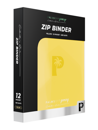 Palms Off - Collector's Series 12 Pocket Zip Binder - Yellow