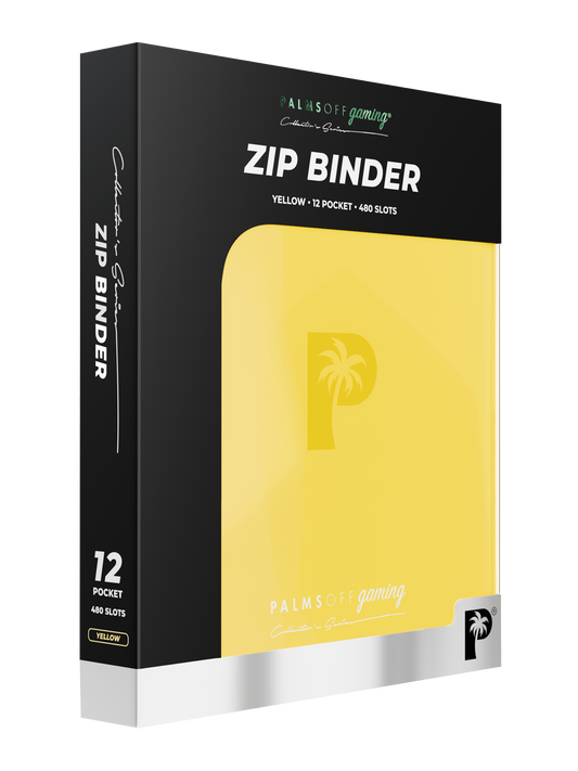 Palms Off - Collector's Series 12 Pocket Zip Binder - Yellow