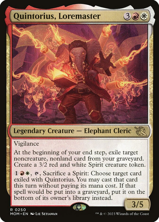 Quintorius, Loremaster mom 250