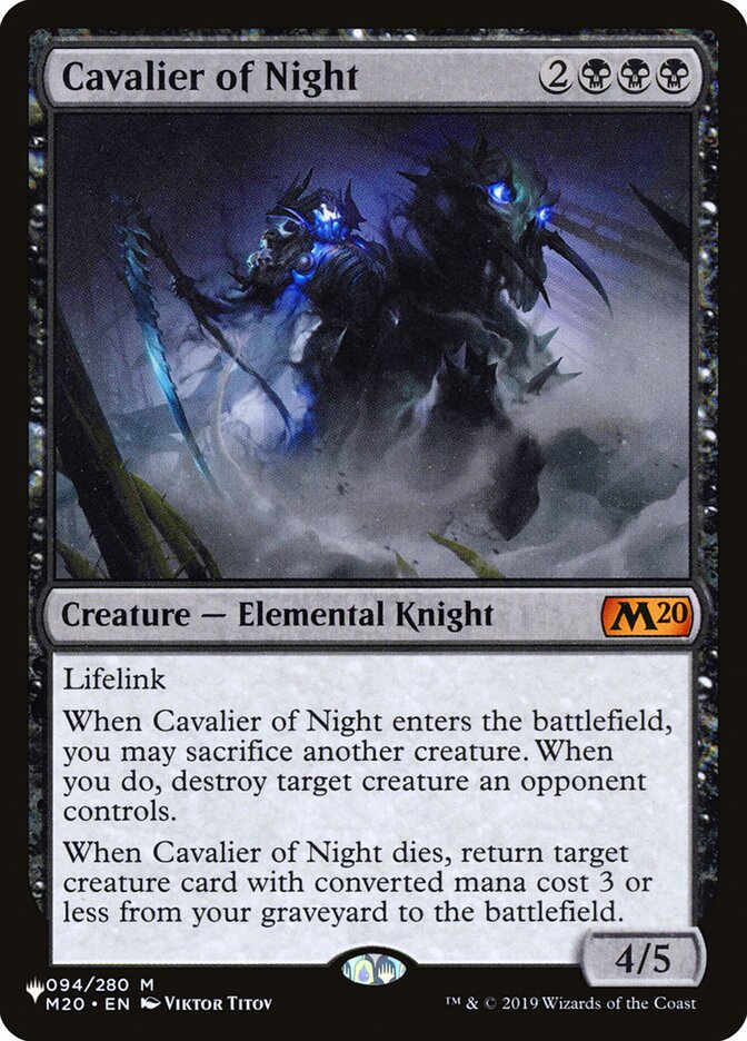 Cavalier of Night plst M20-94