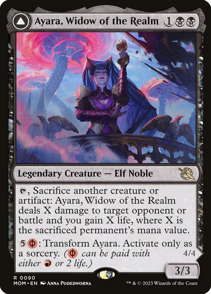 Ayara, Widow of the Realm // Ayara, Furnace Queen mom 90