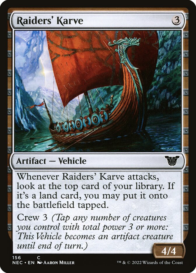 Raiders' Karve nec 156