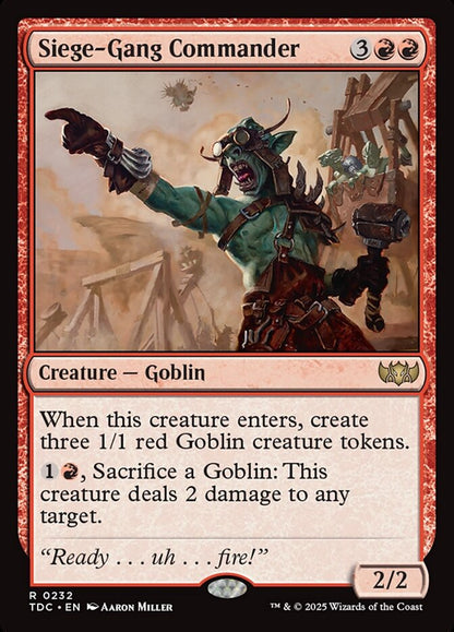 Siege-Gang Commander tdc 232
