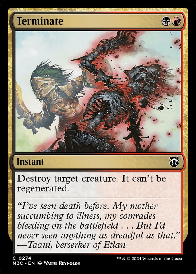 Terminate m3c 274