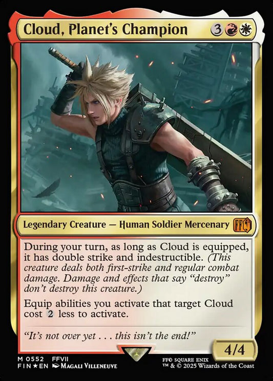 Cloud, Planet's Champion fin 552