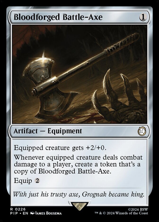 Bloodforged Battle-Axe pip 226