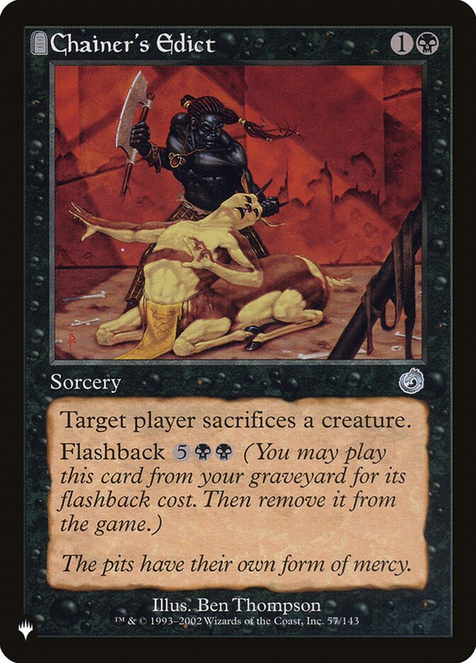 Chainer's Edict plst TOR-57