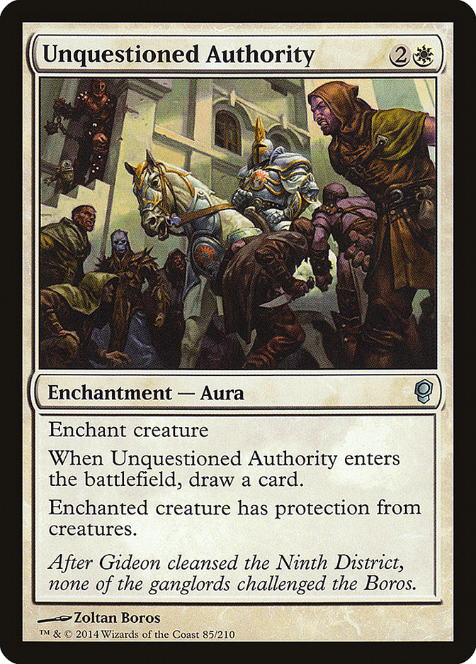 Unquestioned Authority cns 85