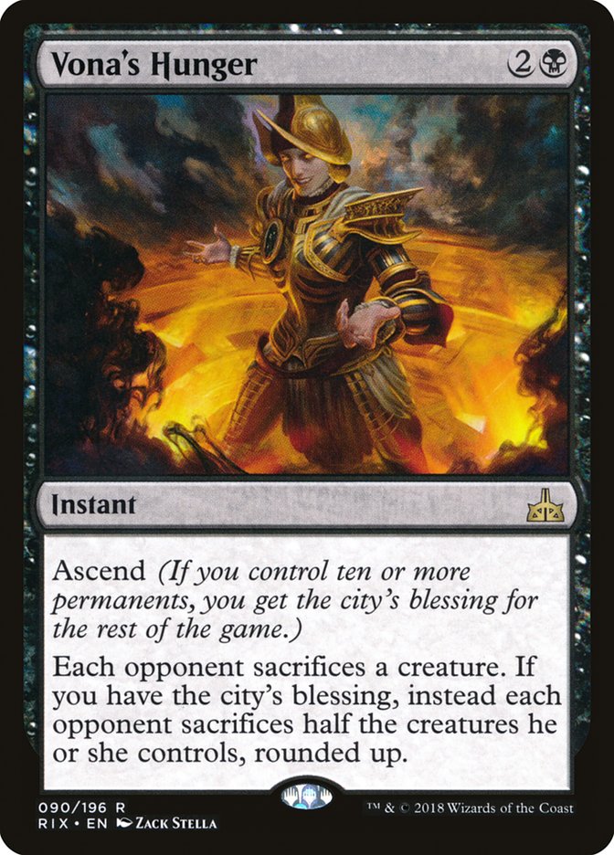 Vona's Hunger rix 90