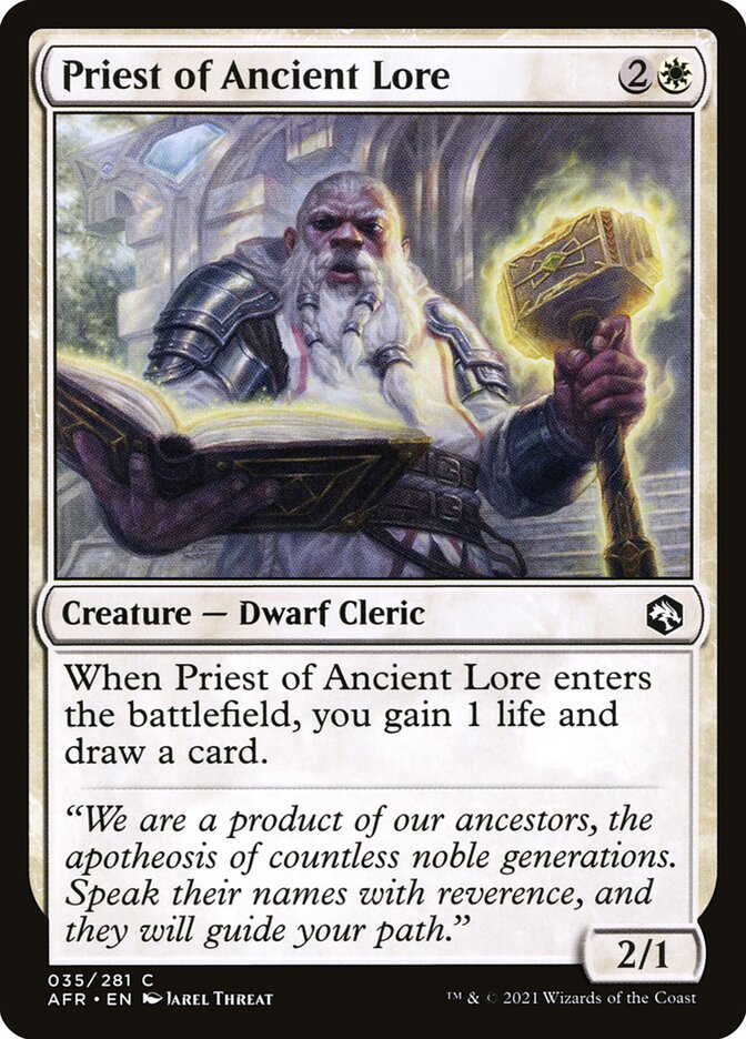 Priest of Ancient Lore afr 35