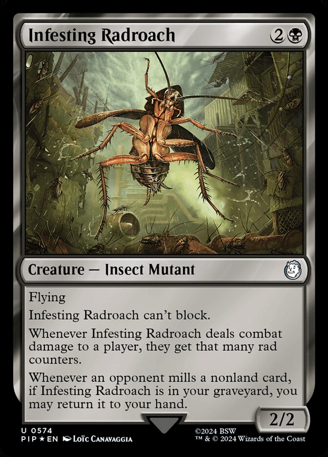 Infesting Radroach pip 574
