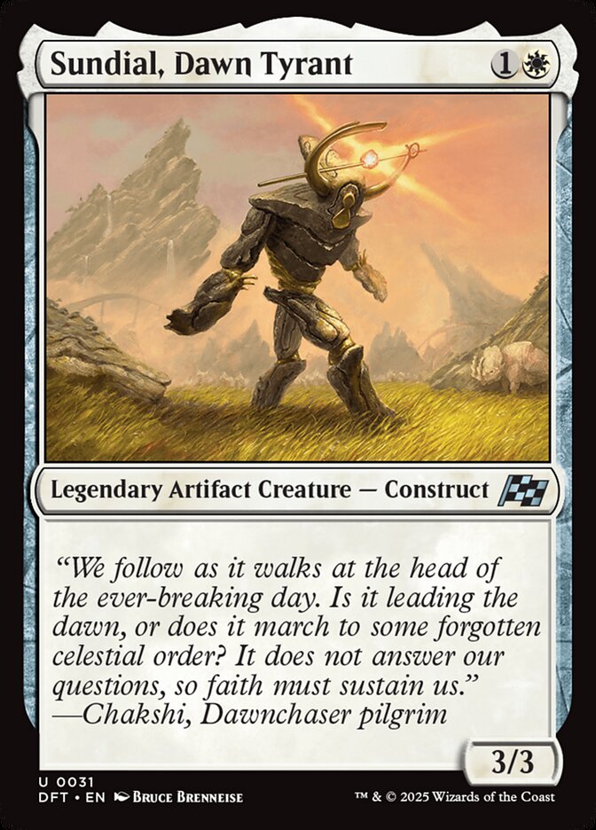 Sundial, Dawn Tyrant dft 31
