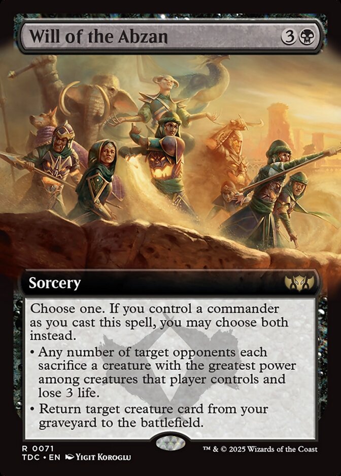 Will of the Abzan tdc 71