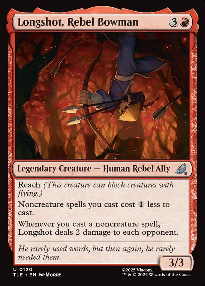 Longshot, Rebel Bowman tle 120