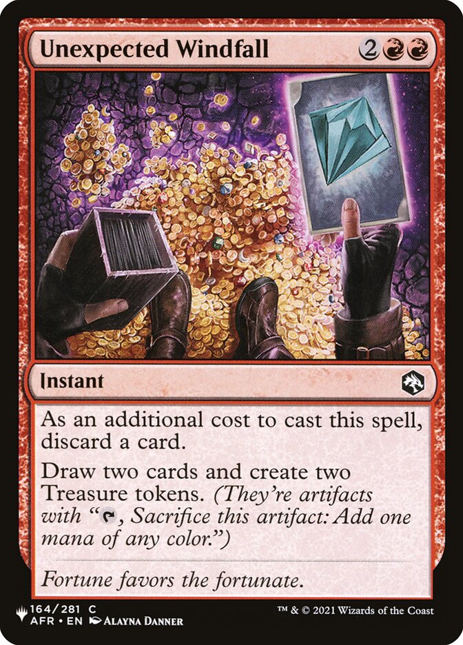 Unexpected Windfall plst AFR-164
